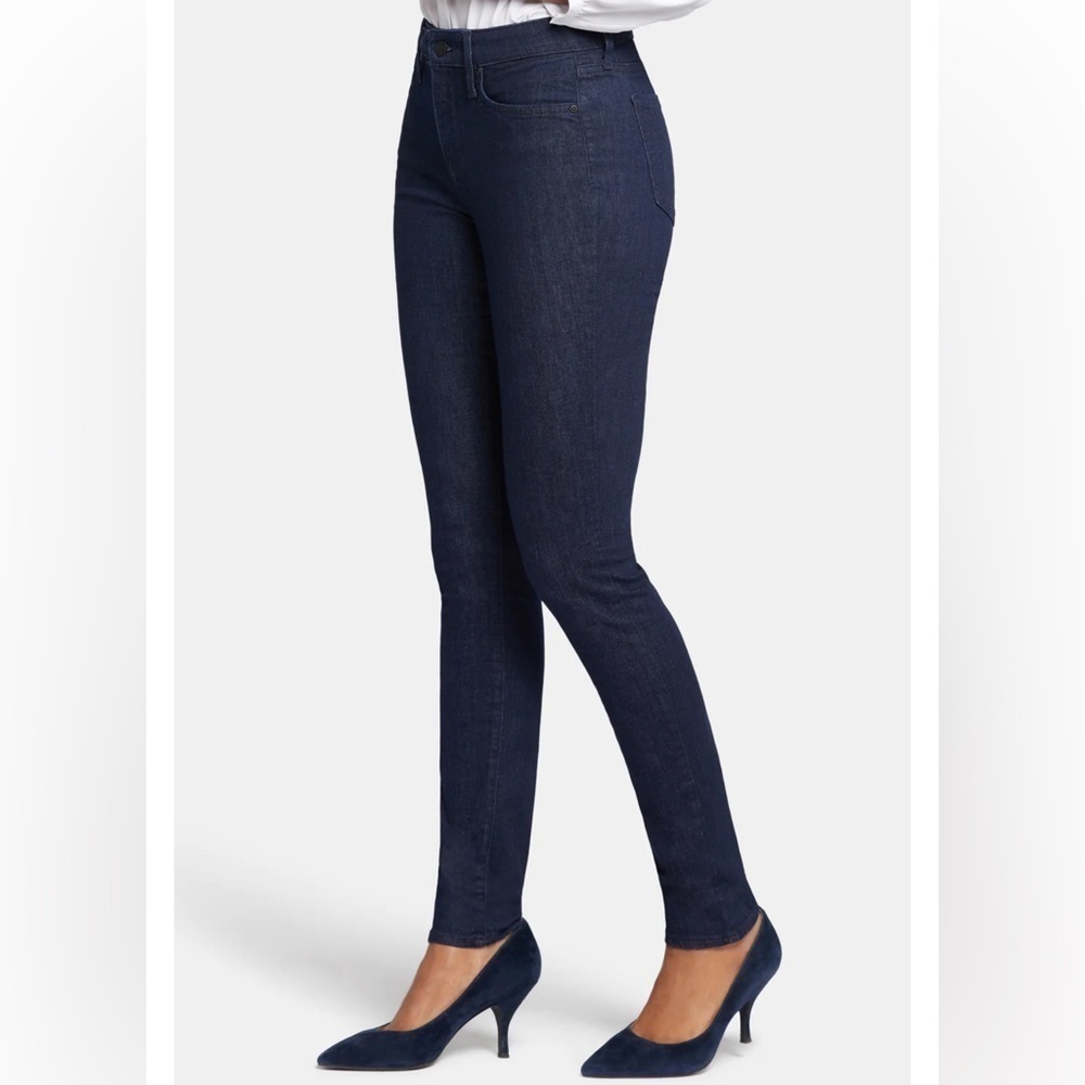 NYDJ Alina Skinny Stretch Jeans size 6, black New